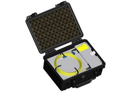 Measuring spool in ruggedized Pelly case, 1x1000m 9/125 G652.D SC/UPC-SC/APC9°