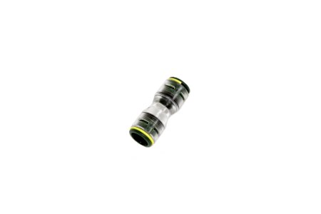 12-10mm reductie connector met gemonteerde vergrendelingsclips