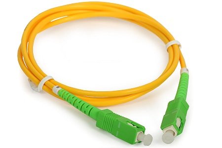 Patchcord SC/APC8°-SC/APC8° Simplex G657A2 1M (2,8mm/Geel)