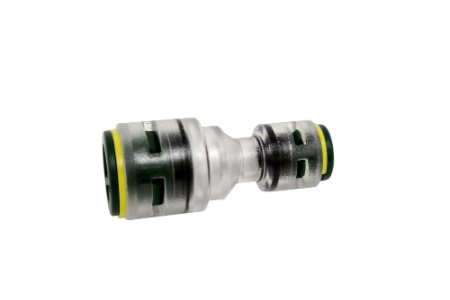 10-4mm reductie connector met gemonteerde vergrendelingsclips