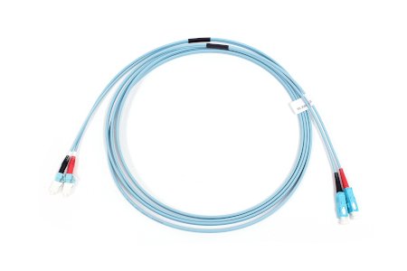 Patchcord SC/UPC-LC/UPC Duplex OM3 (50/125) 3M (2,8mm/Aqua)