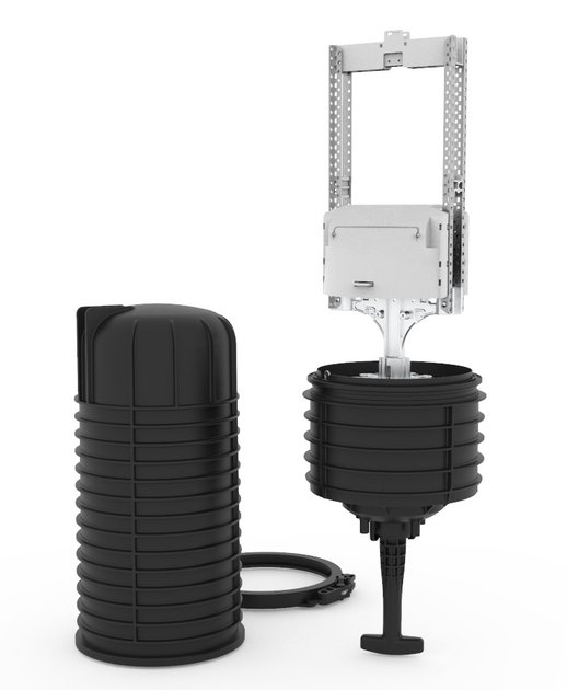 FIST-MSC-E8-V          
FIST Modular Splice Closure met ventiel, gelsealing, 8 poorten;    
2x 52 ums units; IP68