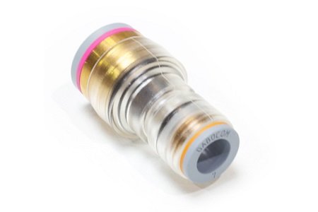 Reduction connector 10-7 permanent transparant (25pcs)