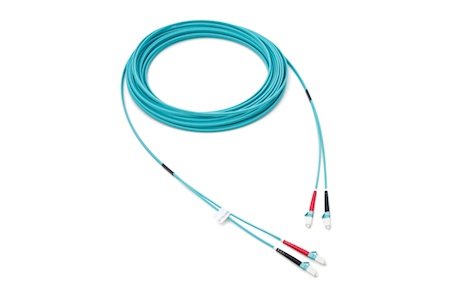 Patchcord LC/UPC-LC/UPC Duplex OM3 (50/125) 50M (2,8mm/Aqua)