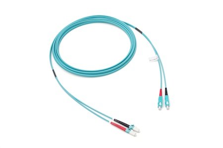 Patchcord SC/UPC-LC/UPC Duplex OM3 (50/125) 5M (2,8mm/Aqua)